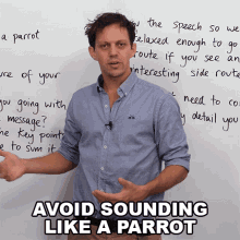 Avoid Sounding Like A Parrot Benjamin GIF - Avoid Sounding Like A Parrot Benjamin Learn English With Benjamin GIFs
