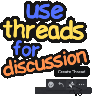 Use Threads For Discussion Discord Sticker - Use Threads For Discussion Discord Threads Stickers
