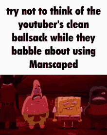 Manscaped Spongebob GIF - Manscaped Spongebob Youtube Sponsor GIFs