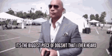 The Rock Its The Biggest Piece Of Dogshit That I Ever Heard GIF - The Rock Its The Biggest Piece Of Dogshit That I Ever Heard Memes GIFs