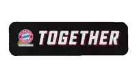 a sign that says together on it