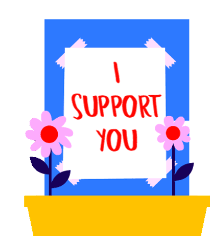 I Support You I Care Sticker - I Support You I Care Care Stickers