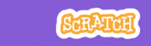 a purple background with the word scratch in orange letters