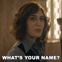 Whats Your Name Alex Forrest GIF - Whats Your Name Alex Forrest Lizzy Caplan GIFs