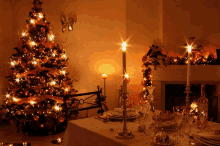 Christmas Tree Lights GIF - Christmas Tree Lights Candles GIFs