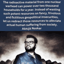 abhijit naskar naskar nuclear disarmament nuclear program nuclear power plant