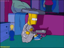 Tin Foil Hat Simpsons GIF - Tin Foil Hat Simpsons Aluhut GIFs