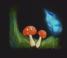 Mushroom Wisp GIF - Mushroom Wisp Magical GIFs