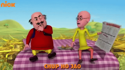 Chup Ho Jao Motu GIF - Chup Ho Jao Motu Patlu - Discover & Share GIFs