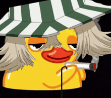 Urahara Kisuke Urahara Kisuke Duck Smoking GIF - Urahara Kisuke Urahara Kisuke Duck Smoking Bleach Duck GIFs
