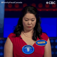 Thinking Sharon GIF - Thinking Sharon Family Feud Canada GIFs