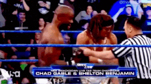 shelton benjamin chad gable wwe smack down live tag team champions