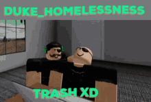 Trash Head Slam GIF - Trash Head Slam Duke Homelessness GIFs