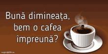 Cafea Buna Dimineata GIF - Cafea Buna Dimineata Bem O Cafea GIFs
