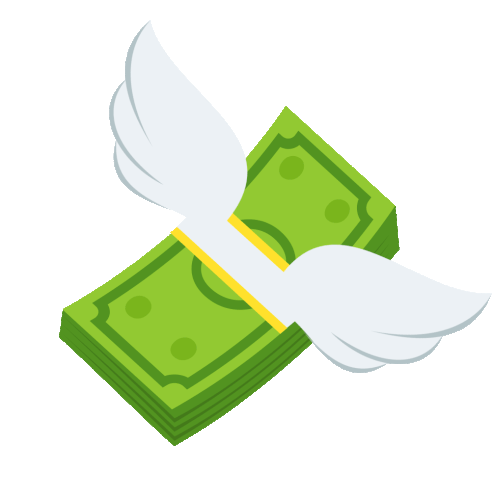 Money With Wings Joypixels Sticker - Money With Wings Joypixels Flying Stickers