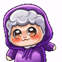 inanimatesheep wiggle purple hoodie sheep