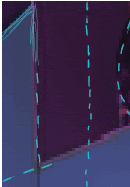 a computer generated image of a purple and blue background .