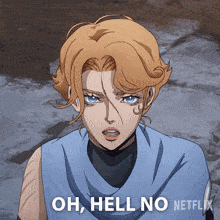 Oh Hell No Sypha Belnades GIF - Oh Hell No Sypha Belnades Castlevania GIFs