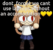 Neco Arc Dont Forget We Cant Use Laptops GIF - Neco Arc Dont Forget We Cant Use Laptops GIFs