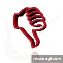 a cartoon hand is giving a thumbs up on a yellow and orange background