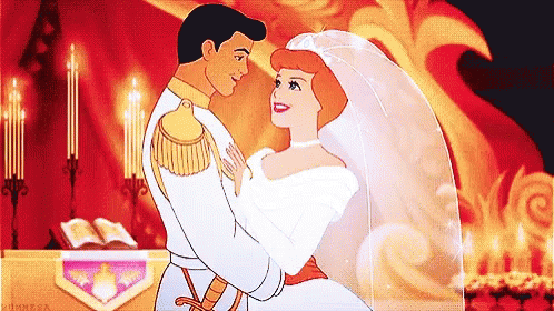 cinderella and prince wedding