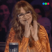 Un Aplauso Flor Peña GIF - Un Aplauso Flor Peña Got Talent Argentina GIFs