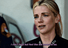 Chicago Fire Sylvie Brett GIF - Chicago Fire Sylvie Brett I Cant Help But Feel Like Its Meant To Be GIFs