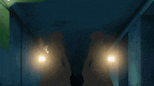 a cartoon character is holding a lantern with a light coming out of it