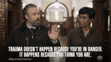 Trauma Doesnt Happen Because Youre In Danger It Happens Because You Think You Are Dr Iggy Frome GIF - Trauma Doesnt Happen Because Youre In Danger It Happens Because You Think You Are Dr Iggy Frome Tyler Labine GIFs