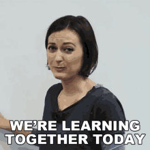 Were Learning Together Today Jade Joddle GIF - Were Learning Together Today Jade Joddle Engvid GIFs