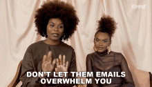 Dont Let Them Emails Overwhelm You Choyce Brown GIF - Dont Let Them Emails Overwhelm You Choyce Brown Tabitha Brown GIFs