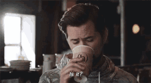 Andrew Rannells Is It GIF - Andrew Rannells Is It Coffee GIFs