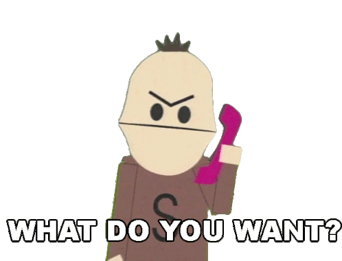 What Do You Want Scott Sticker - What Do You Want Scott South Park Stickers