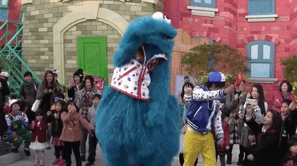セサミストリート クッキーモンスター ダンス GIF
