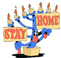 Stay Home Stay Safe Holidays Sticker - Stay Home Stay Safe Stay Home Stay Safe Stickers