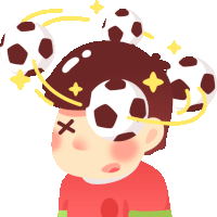 Soccer Player Sees Stars Sticker