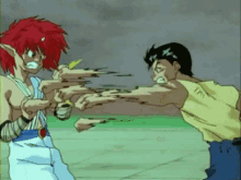 Yusuke Fight GIF - Yusuke Fight Ghost Fighter GIFs