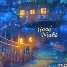 Good Night Tree GIF