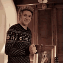 Niall Horan GIF - Cozy Niallhoran Hotchocolate GIFs