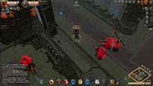 a screenshot of a video game with a few players and a few messages on the bottom