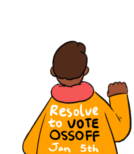 Resolve To Vote Fist Sticker - Resolve To Vote Fist Raised Fist Stickers