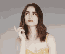 Lily Collins Lily GIF - Lily Collins Lily Think GIFs
