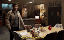 Fire Country Eve Edwards GIF - Fire Country Eve Edwards Hey Birthday Chicken GIFs