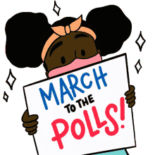 march to the polls march rally protest protest sign