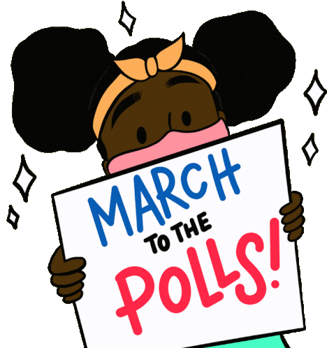 March To The Polls March Sticker