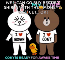 Cony And Brown Bunny GIF - Cony And Brown Bunny Bear GIFs