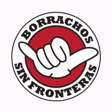 bsf borrachos borrachos sin fronteras logo hand sign