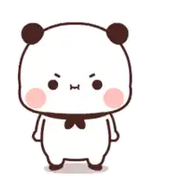 a cartoon of a panda bear with chinese writing on it