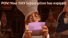 expired dx9 subscription
