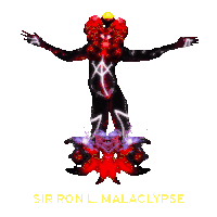 sir ron l. malaclypse is written on the bottom of the picture